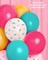 Party Decorations Italian Summer Latex Balloons(White, Carribean Blue, Macaroon Pink, Flamingo Red, Lemon)